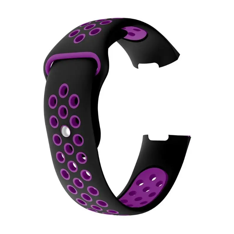 S/L сменный Двухцветный силиконовый браслет для Fitbit Charge 3 Band ремешок наручных