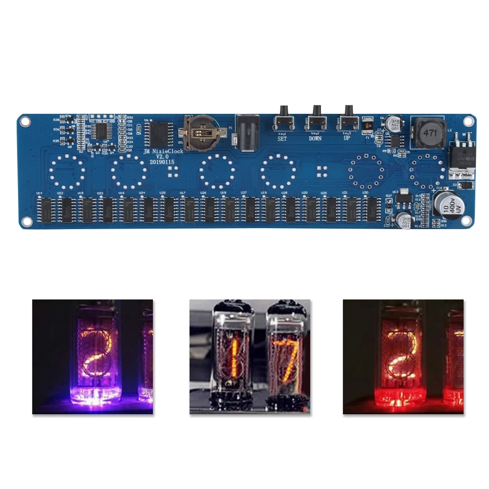 DIY IN12 PCBA набор цифровых часов 11в 13в печатная плата модуля Горячая