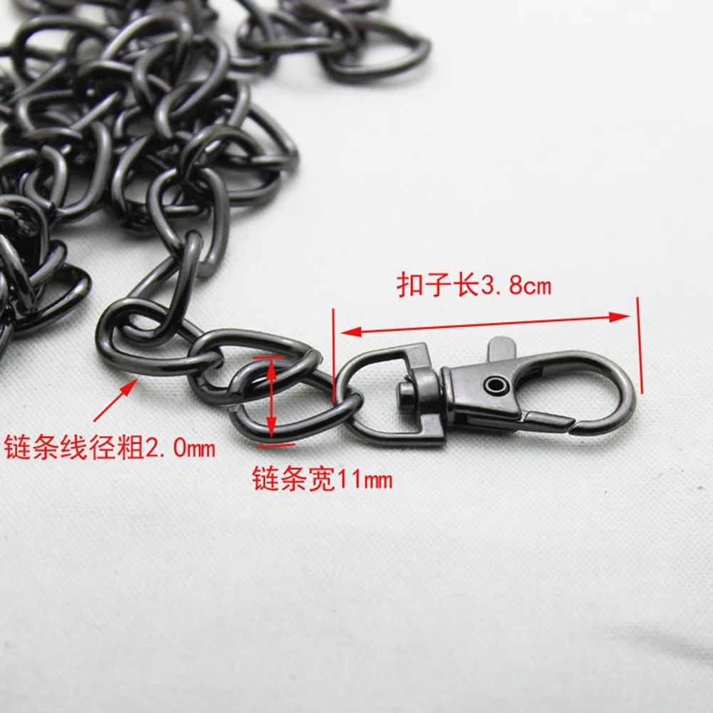 120 см Железный сменный кошелек с цепочкой золотые серебряные ручки сумка через