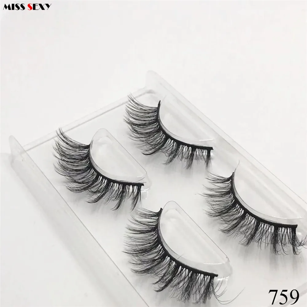 10 пар Misssexy lash 3d норковые ресницы натуральные накладные длинные для макияжа