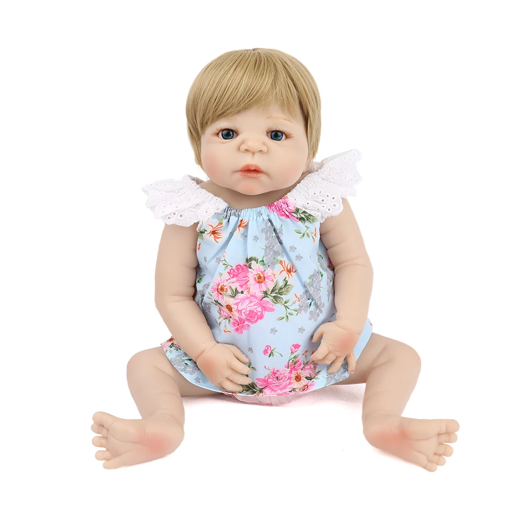 Кукла новорожденная принцесса NPKDOLL милый младенец полное тело силиконовая