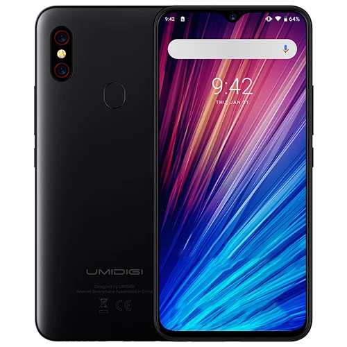 UMIDIGI F1 играть 6 3 'ƊG Смартфон Android 9 0 Helio P60 Octa Core 2 ГГц Mali G72 ГБ 64 Гб отпечатков