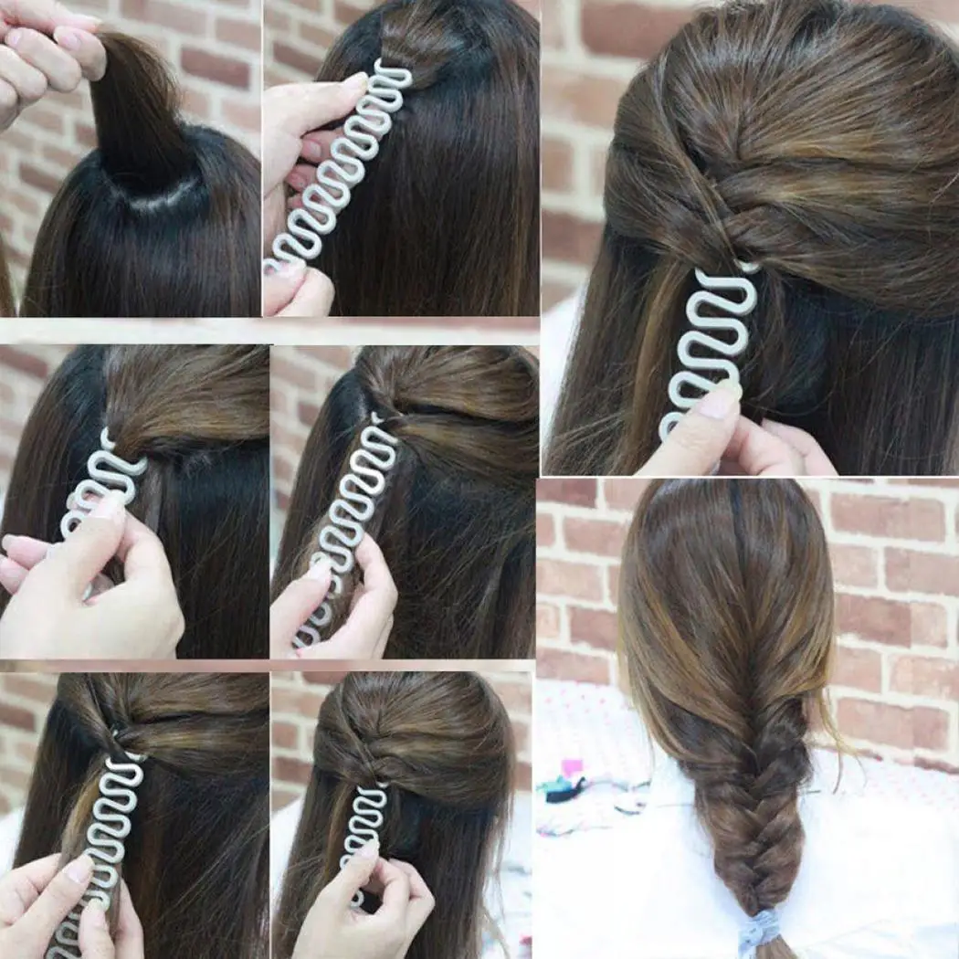 Женская мода DIY инструмент для укладки волос Плетеный зажим палочка булочка