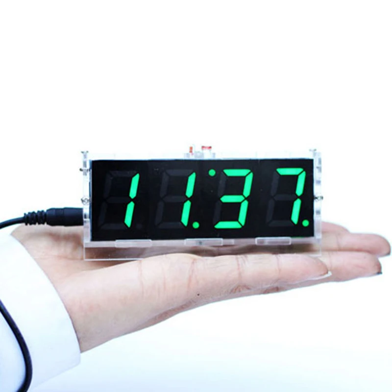 4-Digit LED DIY Digital Electronic Micro Controller Clock Time Temperature R1 | Дом и сад