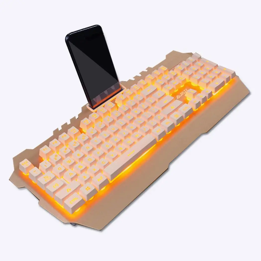 104 ключей эргономичная Игровая USB Проводная клавиатура да для Мода 5 В 100mA