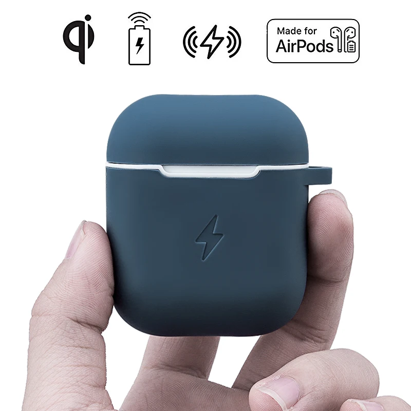 Для Airpod QI Беспроводное зарядное устройство чехол для зарядного устройства