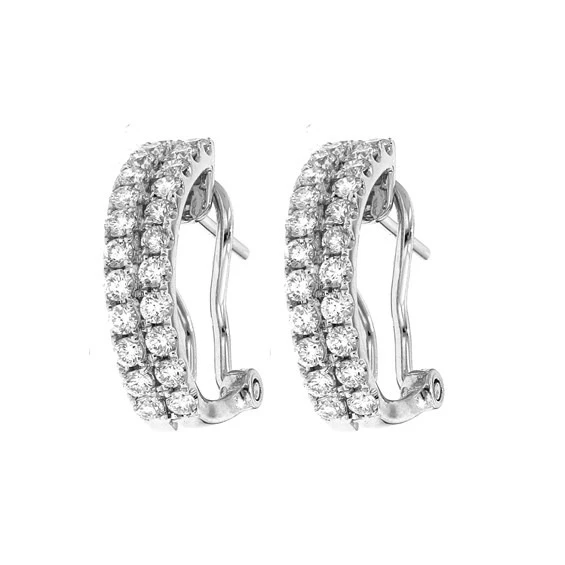 14 k white gold 1 17 ct круглой огранки D/VVS1 серьги|Серьги| |