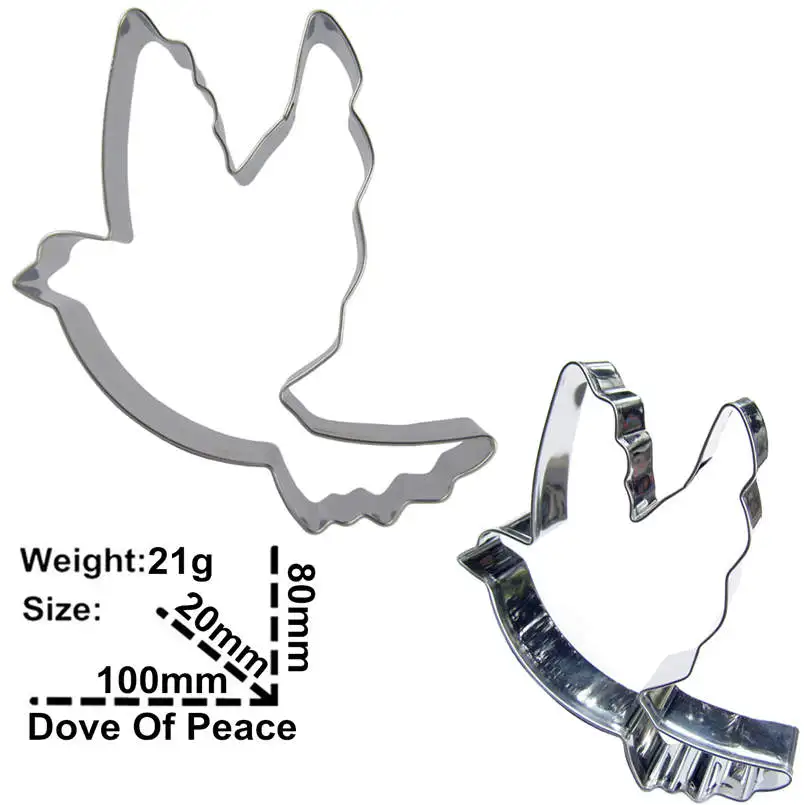 Dove of peace shape 2 шт. формы для резки печенья инструменты выпечки украшения тортов