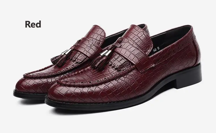 

Handmade Men's Top Quality Genuine Leather Slip-on Round Toe Flats Male Black Casual Oxford Shoes
