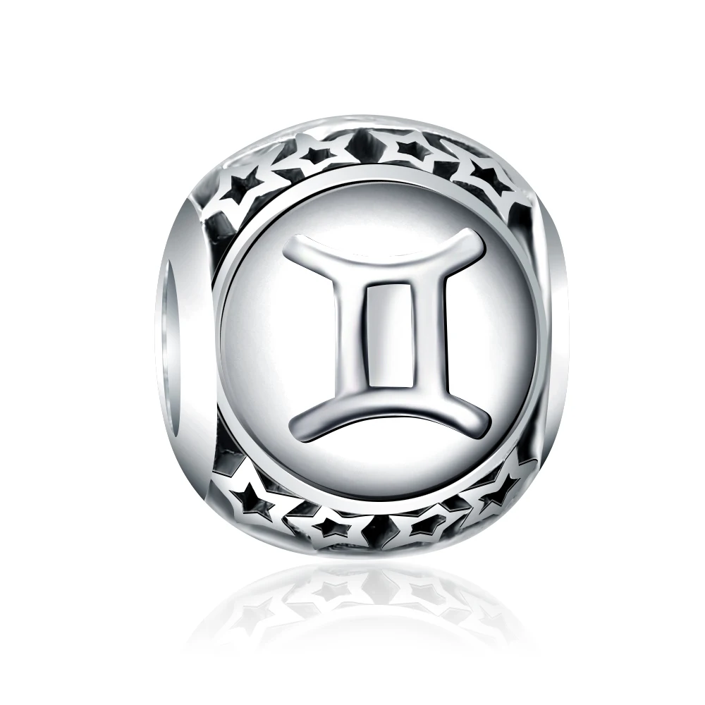 Новомодное очарование 12 созвездий аксессуары зодиака Бусины Подходят