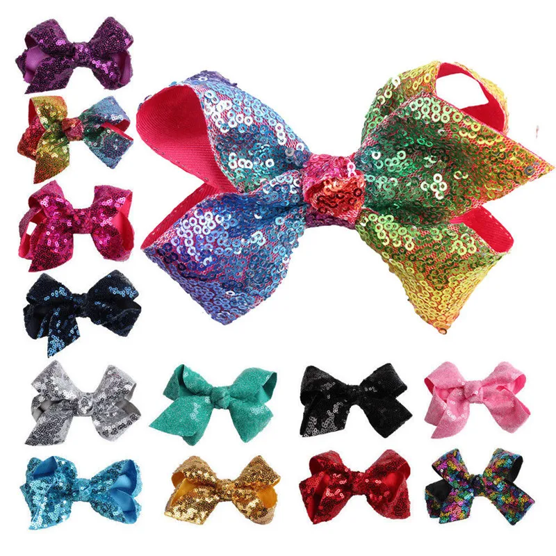 

PUDCOCO Newest Large Sequin Hair Bow Alligator Clips Headwear Baby Girls Hair Accessories fashion Headband