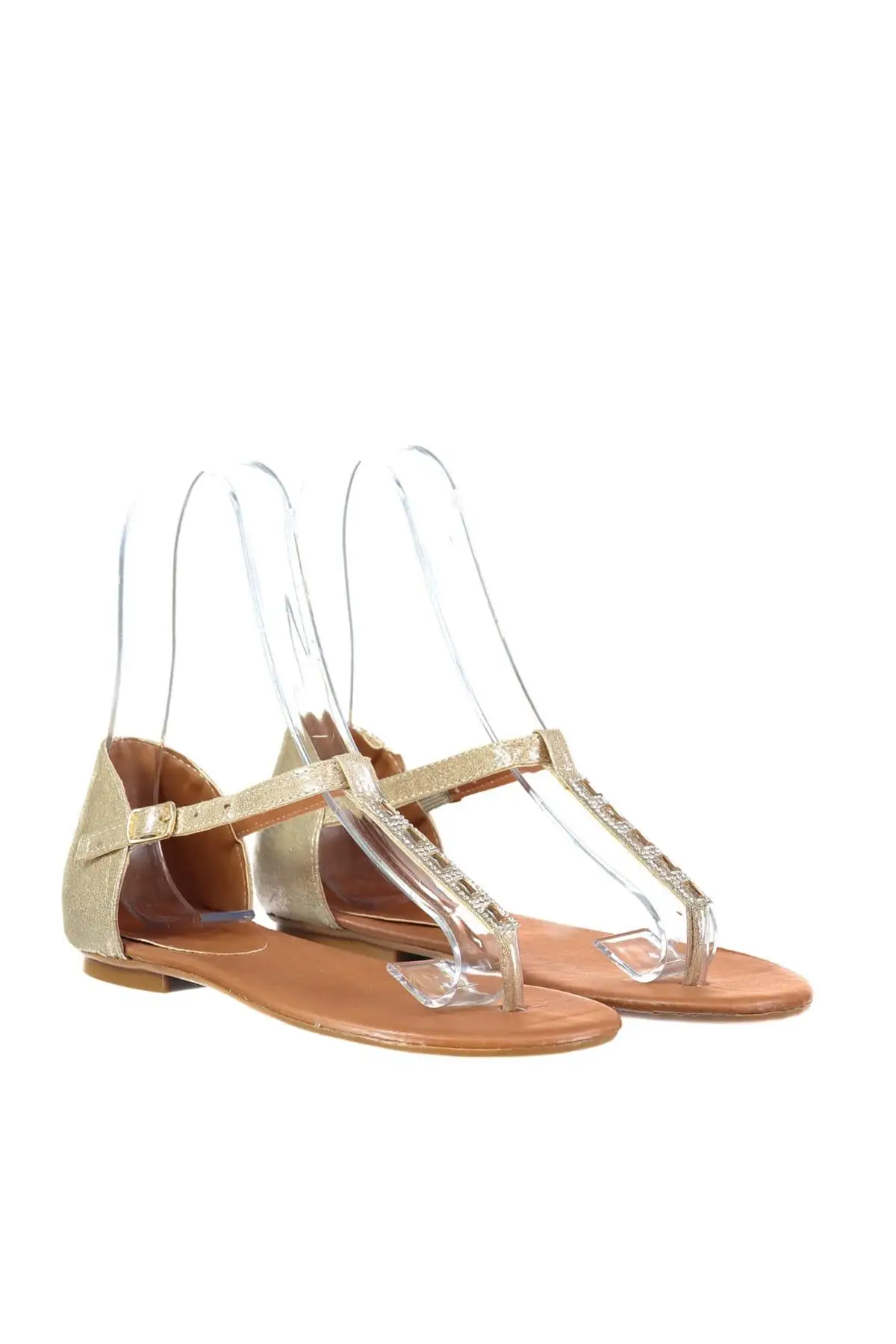 Trendyol/золотые металлические женские босоножки TAKSS19HG0021 | Обувь