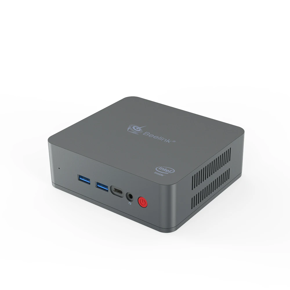Beelink U55 Мини-ПК Intel Core i3-5005U 2.0ГГц 8ГБ ОЗУ 256ГБ SSD Windows 10 Компьютер для гостиной с двумя HDMI Win10 NUC Desktop on.