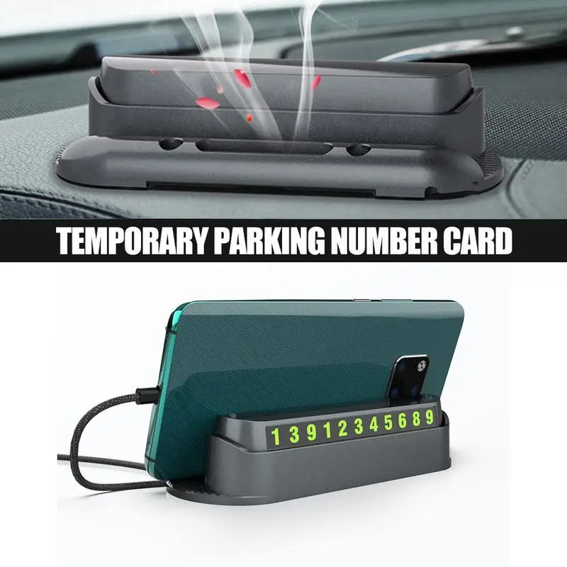 Инновационный мобильный телефон с таблицей временная карточка номером парковки