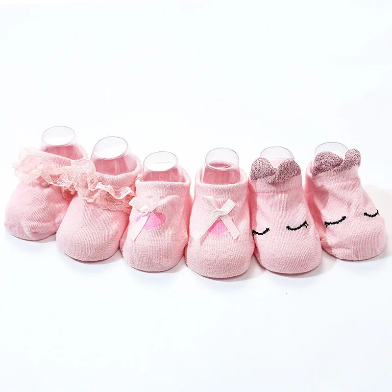 Newborn Baby Lace Bowknot Soft Girl Cotton Breathable Socks Kids Princess Cute Newborns Infants Toddler | Детская одежда и обувь
