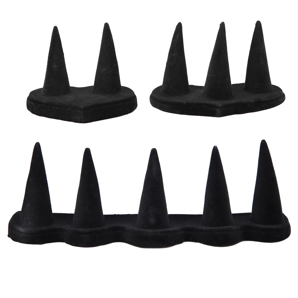 Новый черный Велет палец Дисплей Кольцо держатель для хранения Манекен ручной