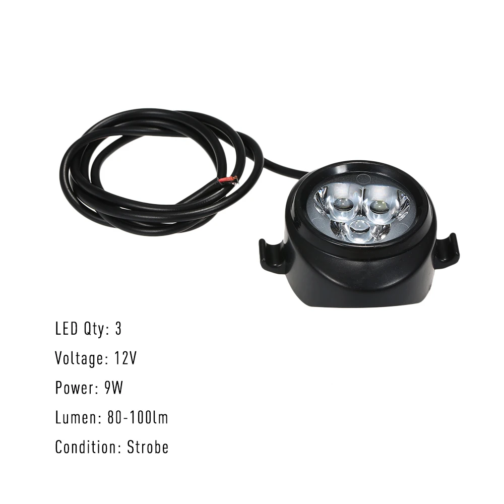 12V 9W мотоцикл Предупреждение мерцающий светильник 3 светодиодный стоп сигнал