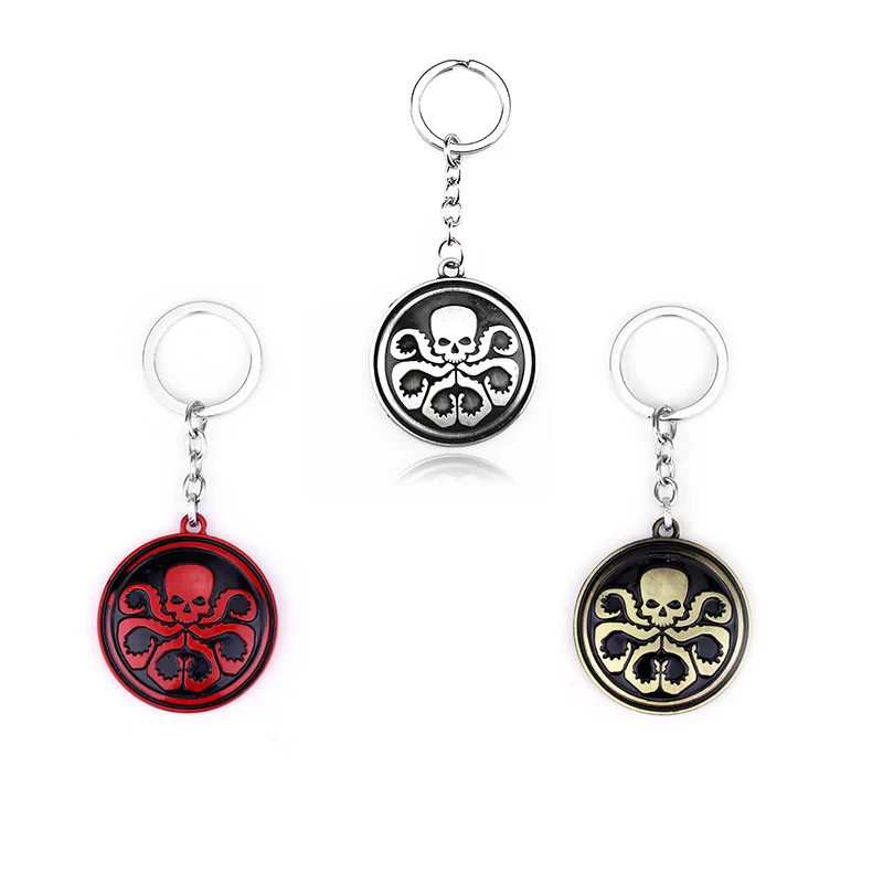 Marvel Movie S. H. I. E. L. D. Брелок с логотипом Hydra супергерой Мстители Капитан Америка