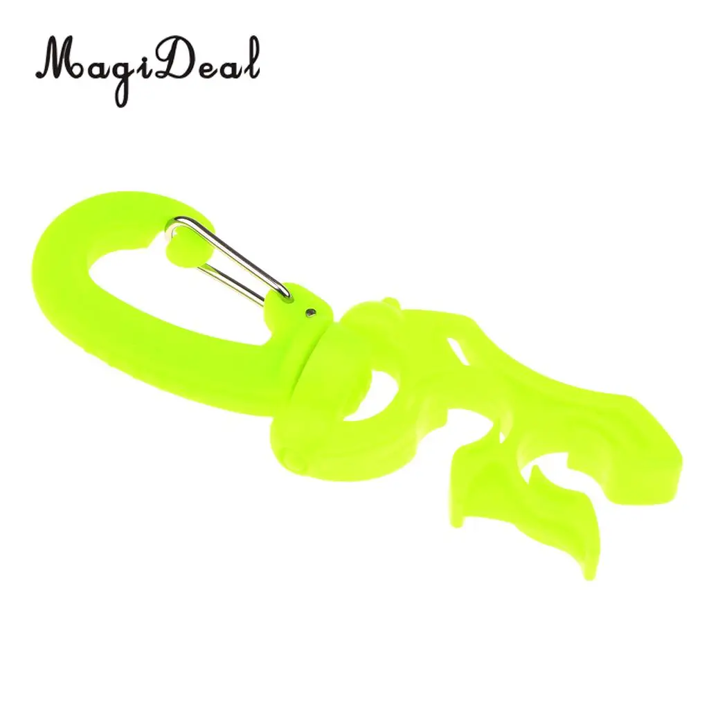 Высокое качество Дайвинг двойной BCD держатель шланга с зажимом желтый