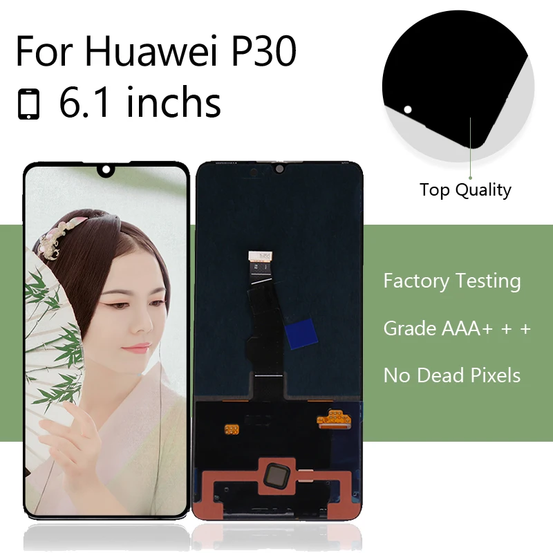 Оригинальный ЖК-дисплей для Huawei P30 дисплей сенсорный экран дигитайзер сборка