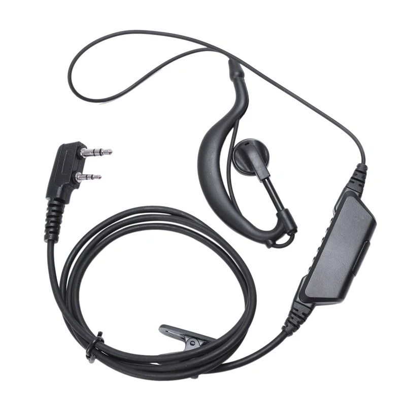 AABB-G Shape Earpiece Headset Ppt For 2 Pin Kenwood Puxing Quansheng Weierwei Wouxun Two Way Radio | Электроника