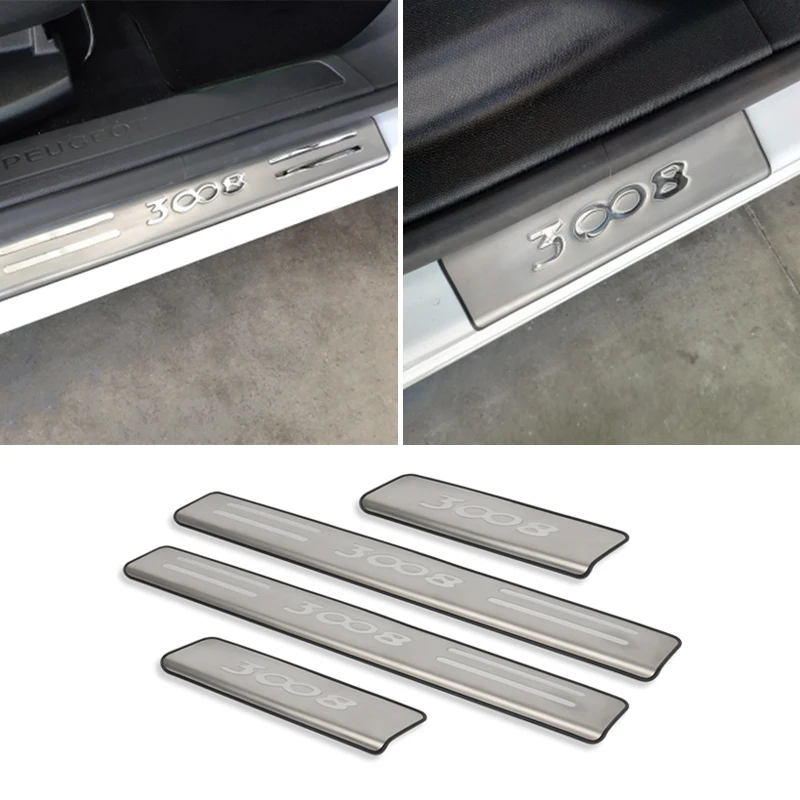 

4 шт., автомобильные аксессуары для Peugeot 3008 GT 2016 2017 2018 2019 2020 2021