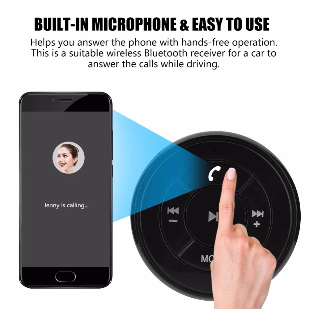 Автомобильный Bluetooth-приемник VAORLO 3 5 мм с поддержкой U-диска TF-карты | Электроника