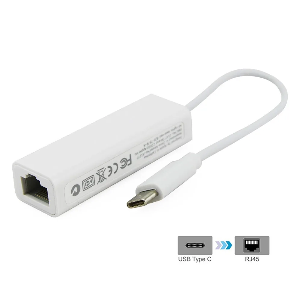 USB 3 1 Type C к RJ45 Ethernet Lan адаптер Конвертор Кабель Тип Сетевая карта концентратор для