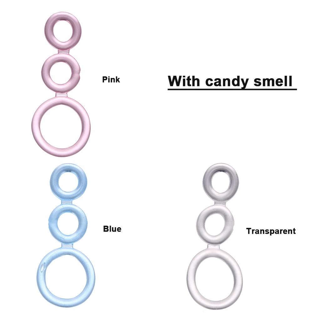 Sex Toys for Men Penis Ejaculation Extension Rings Three Cock Cages Premature Prevention CockRing Erotic Delay ring|Вибраторы и