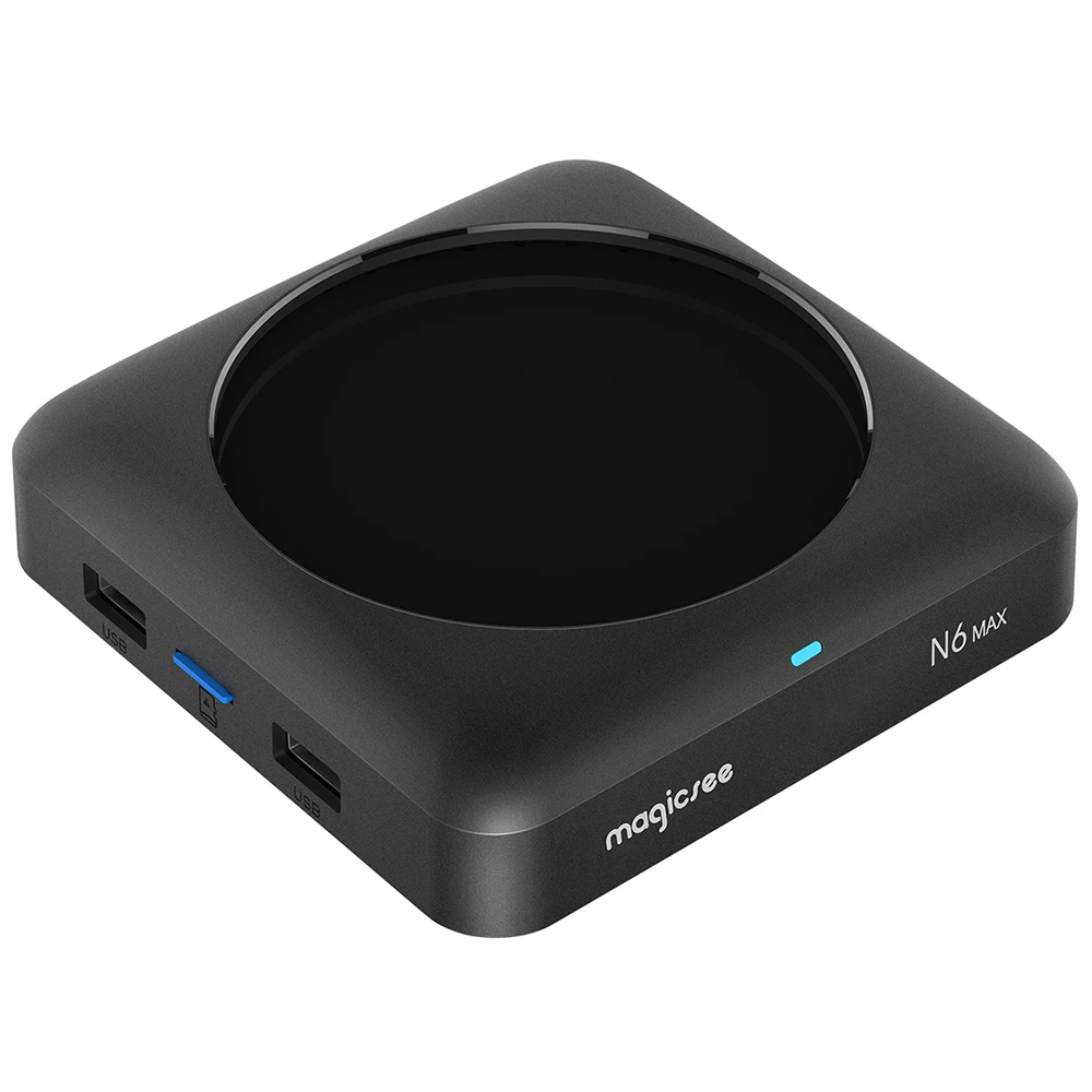 MAGICSEE N6 MAX ТВ коробка 4 Гб оперативной памяти 32 встроенной Rockchip3399 Android 7 1 2 г 5gwifi 1000