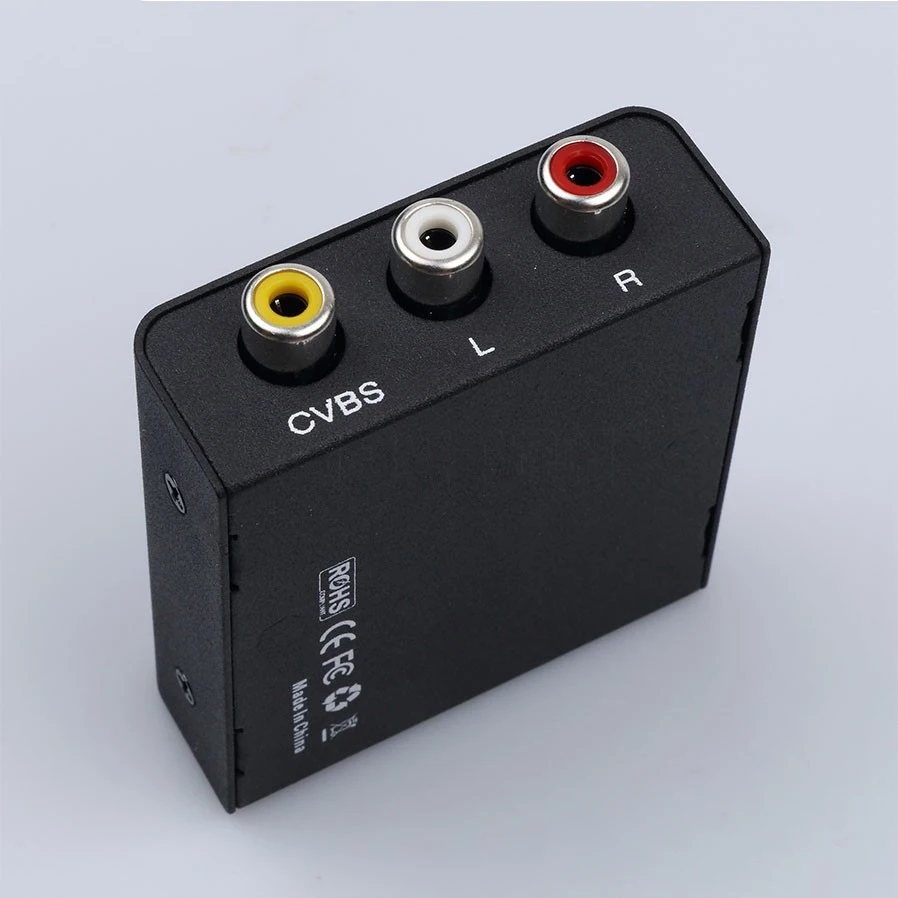 OPQ Mini HD 1080P HDMI 2AV видео конвертер в RCA AV/CVSB L/R Поддержка NTSC PAL выход AV адаптер|Адаптеры
