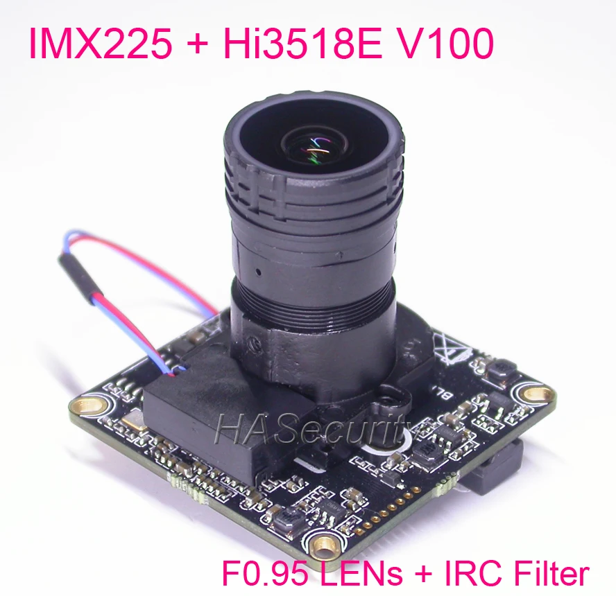 Улучшенное ночное видение IPC 720P star светильник F0.95 LEN 1/3 &quotSONY IMX225 CMOS + Hi3518E V100 плата