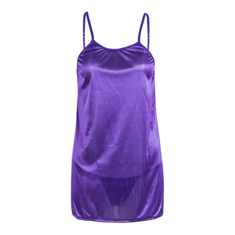 Ночные рубашки женские атласные шелковые пикантная одежда для сна домашняя