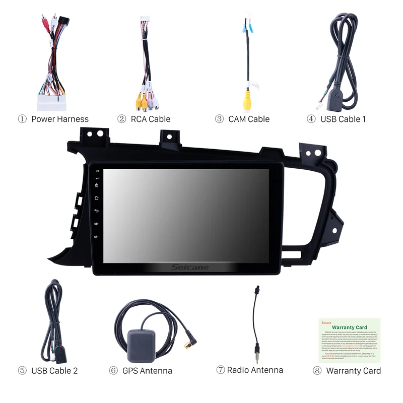 Seicane 9 &quotсенсорный экран Android 1 GPS навигационная система для 2011 2012-2014 Kia k5 LHD