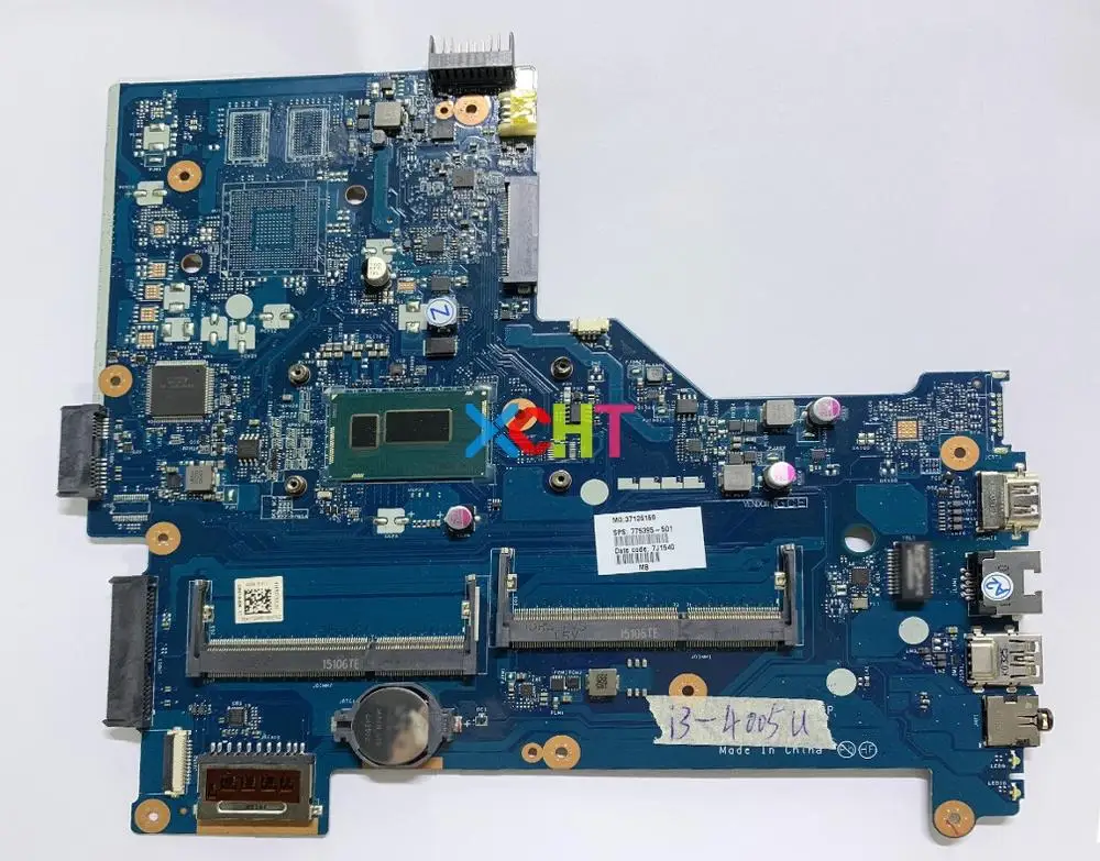 

for HP 15-R Series 15T-R000 775395-501 775395-001 775395-601 UMA i3-4005U CPU ZSO50 LA-A992P Laptop Motherboard Mainboard Tested