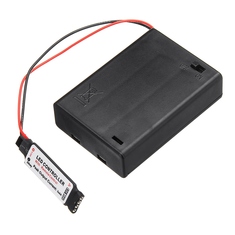 CLAITE DC4.5V мини RF контроллер батарейный блок с 24 клавишами пульт дистанционного