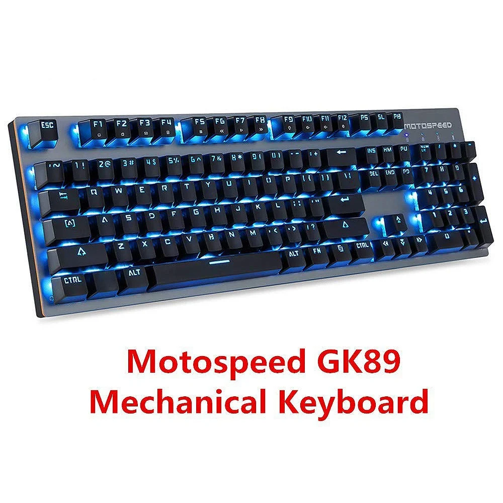 Motospeed 2 4 ГГц Беспроводная/Usb Проводная Механическая клавиатура 104 клавиш Rgb Led