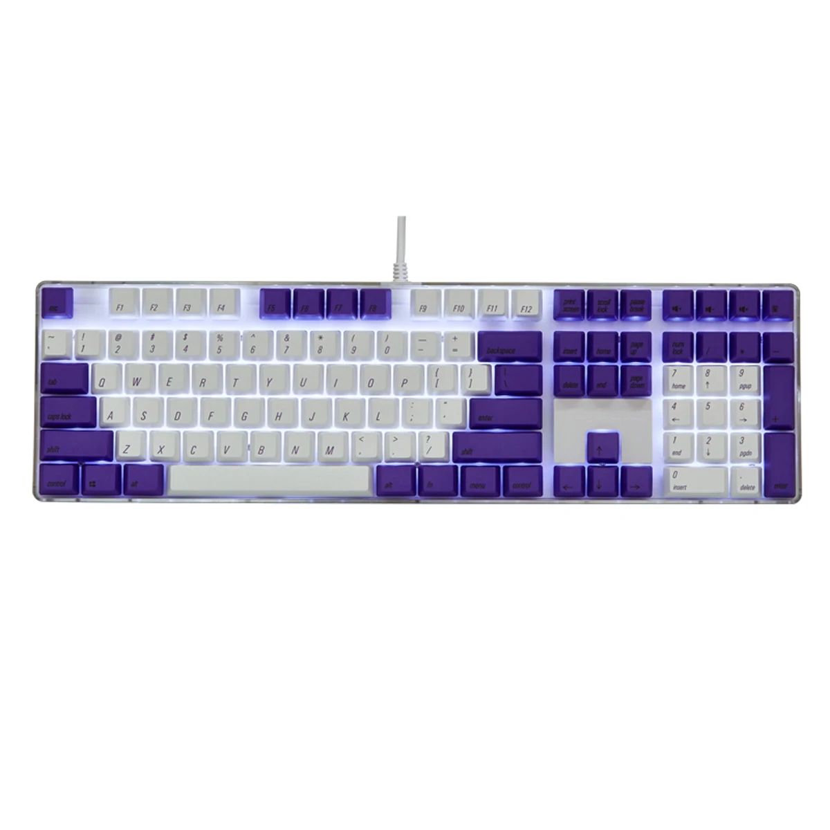 

Gaming Keycap-Magicforce 108 Key UV-Light Color Dye-sub PBT Keycaps Keycap Set for Mechanical Keyboard Keycaps-Only