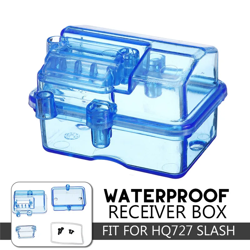 Blue Plastic Receiver Receiving Box for Huanqi727 / Slash RC Car Remote Control Accesory Waterproof | Parts &amp Accs