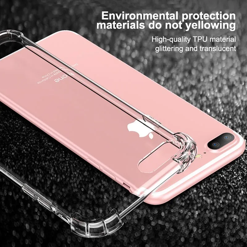Роскошный противоударный прозрачный силиконовый чехол CHUYI для IPhone X XS XR мягкий