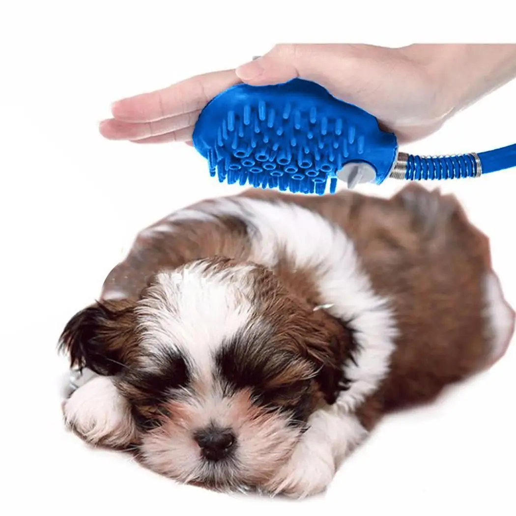 Pet Dogs Cats Bathing Watering Sprayer Cleaning Shower Head Tool Blue 250cm /98.43inch Accessories |