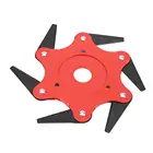 Новая Универсальная 6 зубчатая щетка, триммер с металлическими лезвиями, головка для триммера 65Mn, лезвие для резака, садовая трава, триммер, головка, газонокосилка