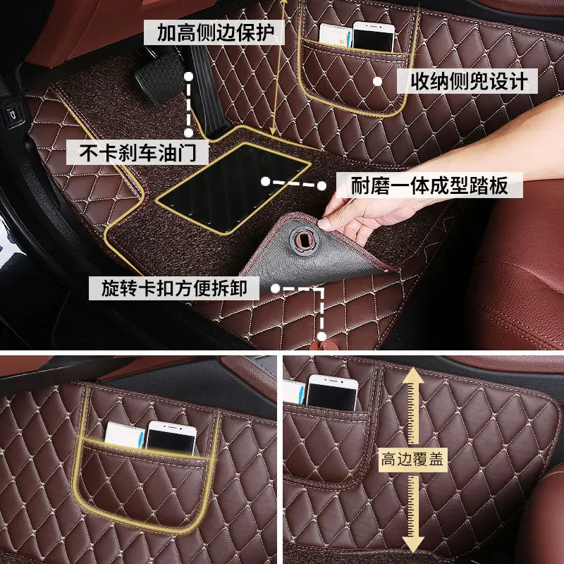 

Myfmat custom foot leather rug mat for SKODA Octavia Fabia Superb Yeti Rapid Octavia RS Kodiaq Spaceback NEW SUPURB Superb Combi