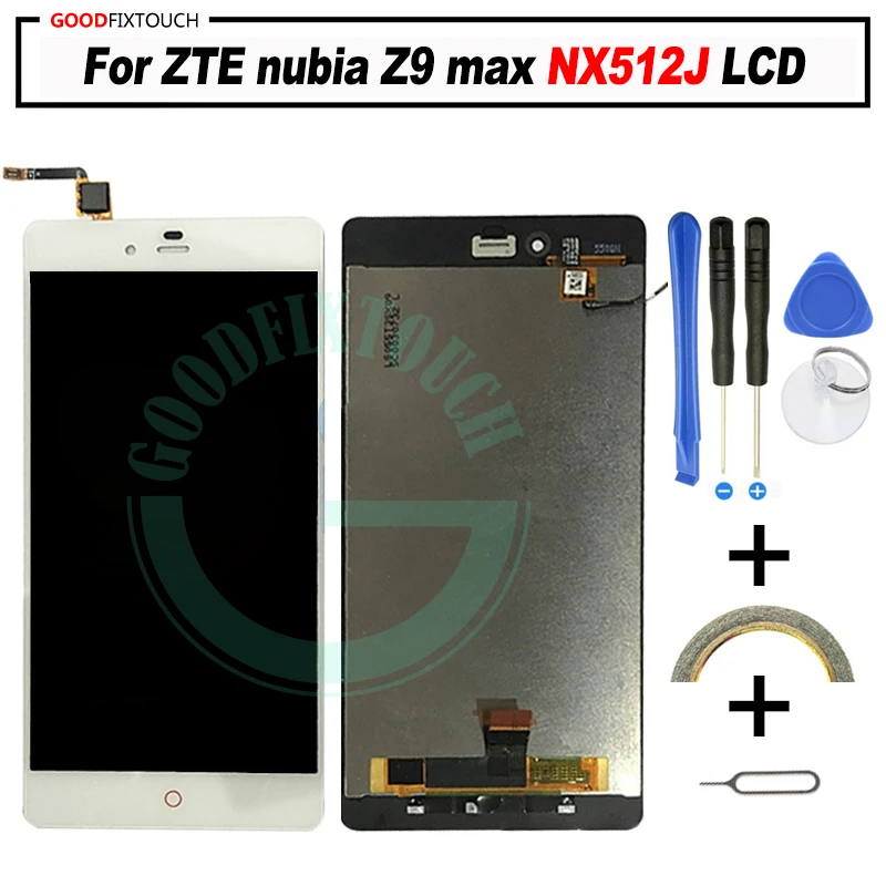 Для ZTE nubia Z9 max NX510J NX512J ЖК-дисплей + сенсорный экран дигитайзер в сборе для Z9max |
