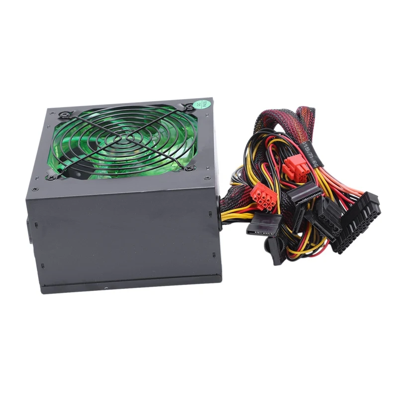 170-260V Max 500W Power Supply Psu 12Cm Pfc Silent Fan 24Pin 12V Pc Computer Sata Gaming For Intel Amd Com |