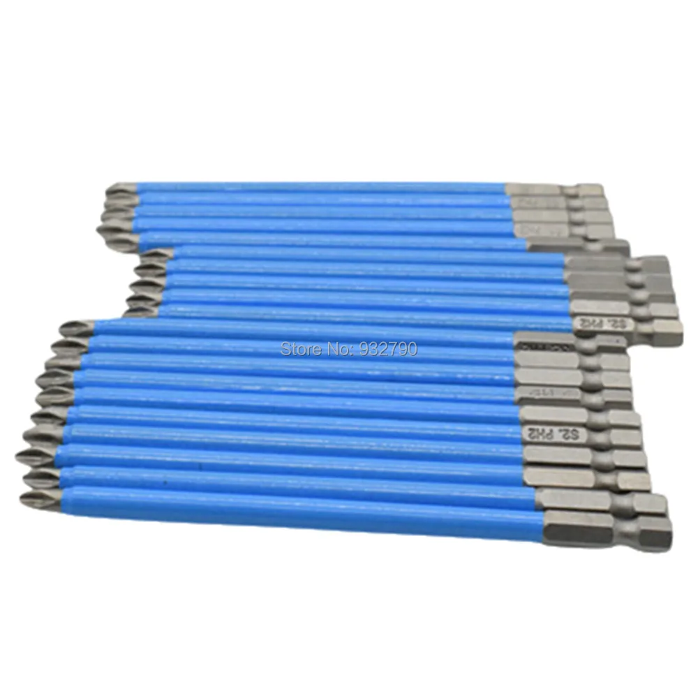 

20pcs 125mm Screwdriver Bit PH2 Screw Driver Phillips Power Drill Non Slip 1/4'' Hex Shank