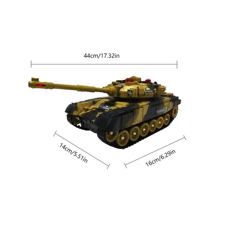 44 см Rc Танк 1/20 2 4 ГГц инфракрасный боевой танк на радиоуправлении модель зарядки