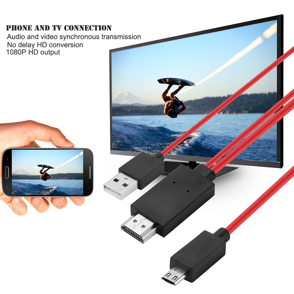 HDMI адаптер 1080P Micro USB к кабель конвертер для Android Samsung Galaxy S3 S4 S5 Note4 видео