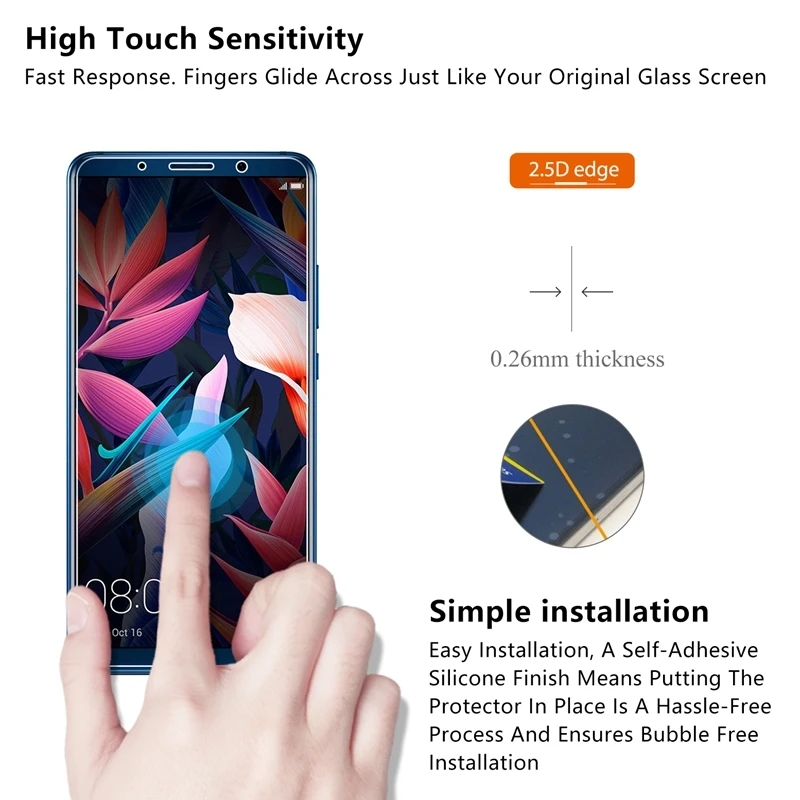 Закаленное стекло 9H для Huawei Mate 10 Pro Защита экрана huawei Mate10 pro Премиум Защитная