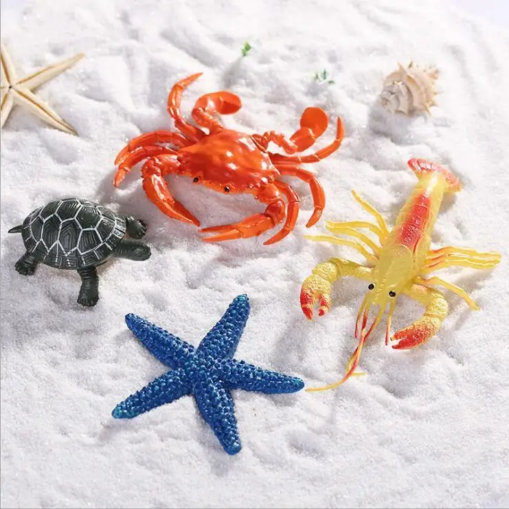 Фото Домашние пляжные подарки Детская имитация морские животные цельная модель